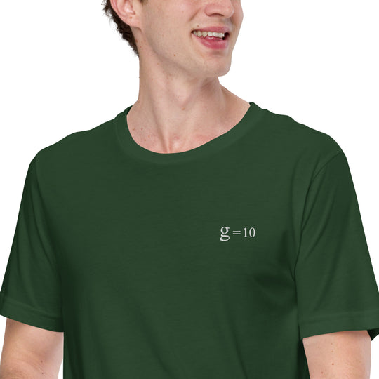 g = 10  T-Shirt Embroidery