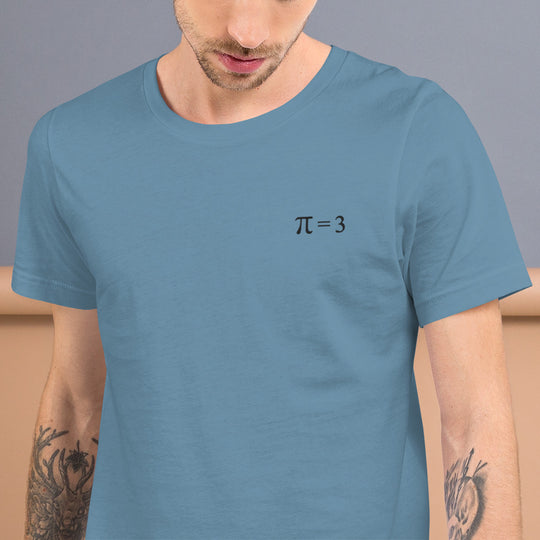 π = 3  T-Shirt Embroidery