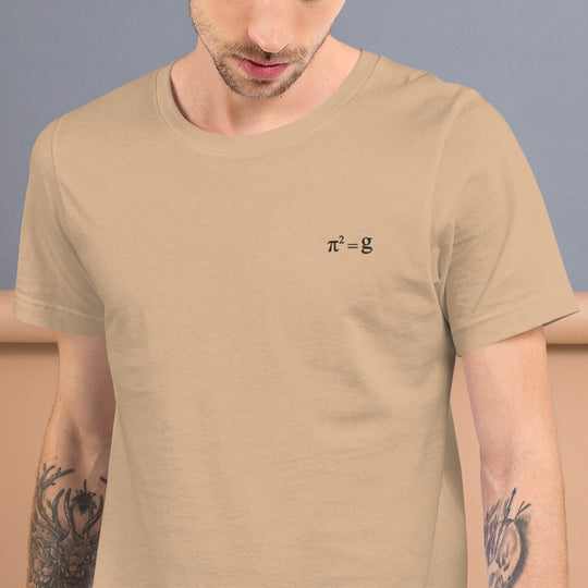 π² = g  T-Shirt Embroidery