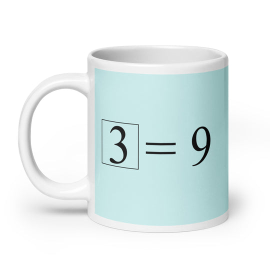 3² = 9 Mug